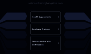 Seleniumtrainingbangalore.com thumbnail