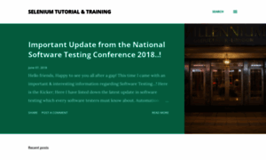 Seleniumtutorialandtraining.blogspot.in thumbnail
