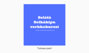 Selkakipu.fi thumbnail