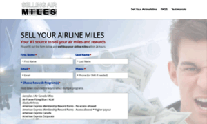 Sellingairmiles.com thumbnail