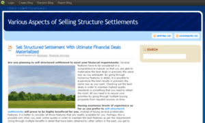 Sellingstructuredsettlements.blog.com thumbnail