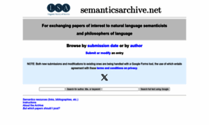 Semanticsarchive.net thumbnail