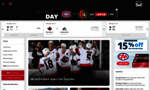 Senators.nhl.com thumbnail