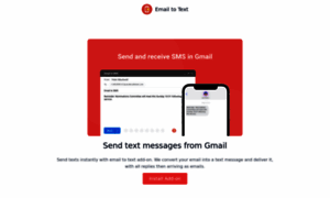 Sendemailtotext.com thumbnail