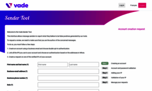 Sendertool.vadesecure.com thumbnail