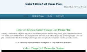 Seniorcitizencellphoneplans.com thumbnail