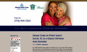 Seniorhomecareportsaintlucie.com thumbnail