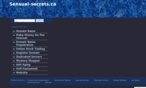 Sensual-secrets.ca thumbnail