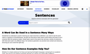 Sentence.yourdictionary.com thumbnail