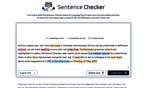 Sentencechecker.com thumbnail