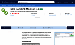 Seo-backlink-monitor.software.informer.com thumbnail