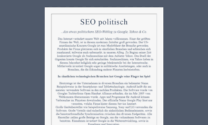 Seo-politisch.de thumbnail