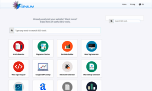 Seo.sinium.com thumbnail