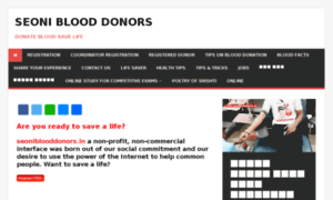 Seoniblooddonors.in thumbnail