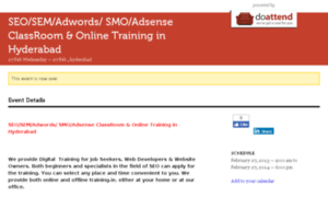 Seotraininginhyderabad.doattend.com thumbnail