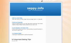 Seppy.info thumbnail