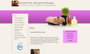 Serenitynowtm.massagetherapy.com thumbnail