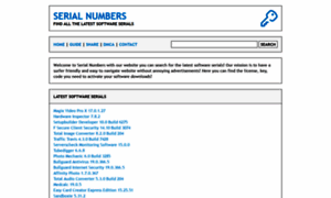 Serialnumbers.site thumbnail