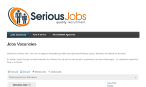 Seriousjobs.co.za thumbnail