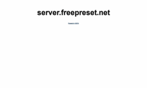 Server.freepreset.net thumbnail