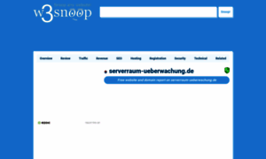 Serverraum-ueberwachung.de.w3snoop.com thumbnail