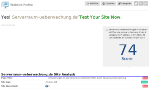 Serverraum-ueberwachung.de.websiteprofile.net thumbnail