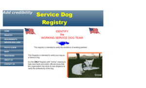 Servicedogregistry.org thumbnail