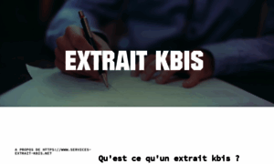 Services-extrait-kbis.net thumbnail