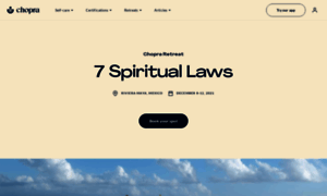 Sevenspirituallaws.chopra.com thumbnail