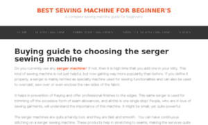 Sewingmachinebeginners.com thumbnail