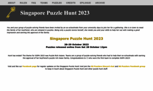 Sgpuzzlehunt.com thumbnail