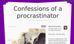 Sha-of-procrastination.tumblr.com thumbnail