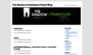 Shadowcommissionproject.com thumbnail