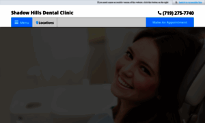 Shadowhillsdentalclinic.com thumbnail