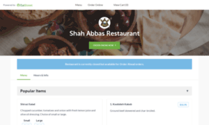 Shahabbasrestaurantla.com thumbnail