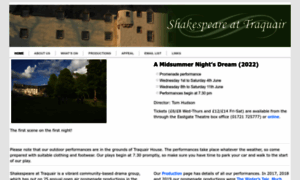 Shakespeare-at-traquair.co.uk thumbnail