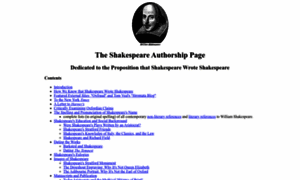 Shakespeareauthorship.com thumbnail