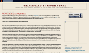Shakespearebyanothername.blogspot.co.uk thumbnail