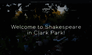 Shakespeareinclarkpark.org thumbnail