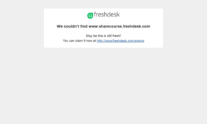 Sharecourse.freshdesk.com thumbnail