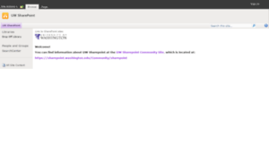 Sharepoint.washington.edu thumbnail