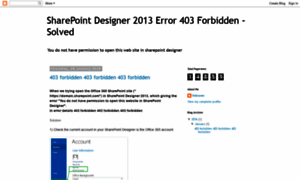 Sharepointdesigner2013-forbidden.blogspot.fr thumbnail