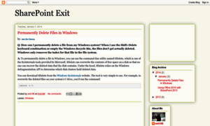 Sharepointexit.blogspot.com thumbnail