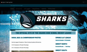Sharkshighschoolhockey.com thumbnail