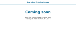 Sharp-end-training.eu thumbnail