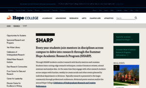 Sharp.hope.edu thumbnail