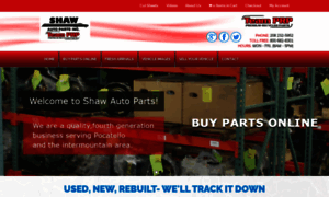 Shawautoparts.autopartsearch.com thumbnail