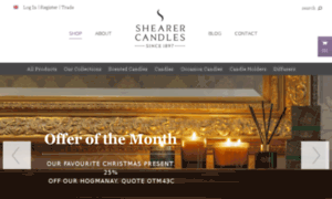Shearer-candles.com thumbnail