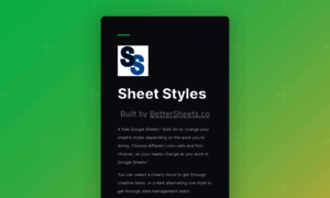 Sheet-styles.bettersheets.co thumbnail