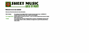 Sheetmusicbackinprint.com thumbnail